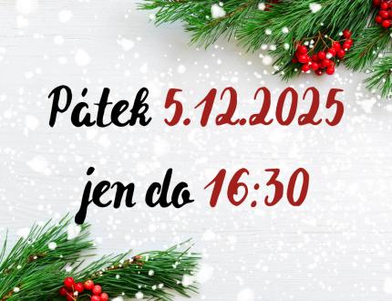 Pátek 5.12.2025 